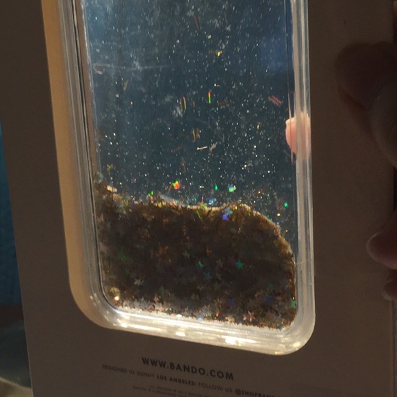 NEW In Box Clear case w/liquid glitter -iphone 8/7 - Picture 3 of 8